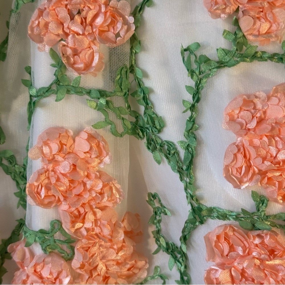 American Princess White and Pink Floral Dress Girls Size 7 - Picture 6 of 6
